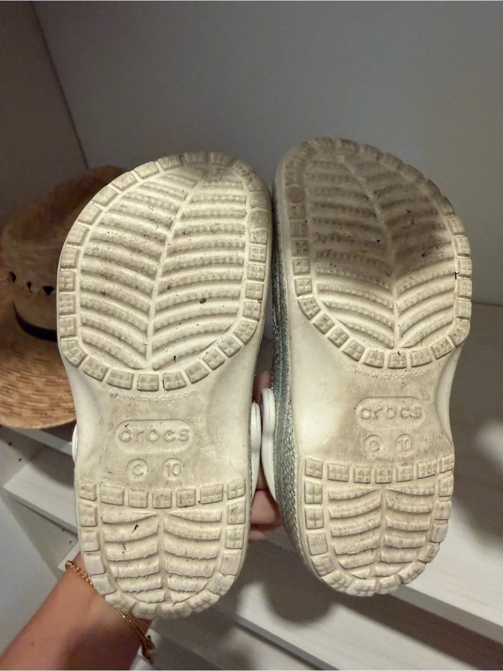 Crocs Kids' Classic Iridescent Glitter Clogs